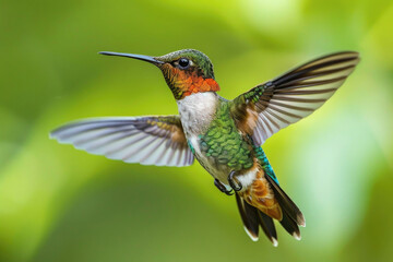 Fototapeta premium A hummingbird hovering