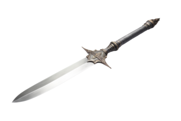 Celestial Blade: Sword of the Star. On a White or Clear Surface PNG Transparent Background.