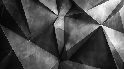 Precise geometric shapes forming a seamless backdrop against a monochrome canvas in ultra HD detail.