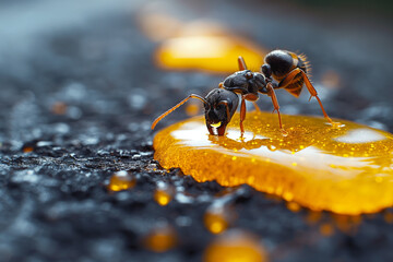ant and honey