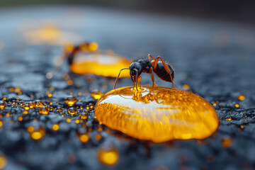 ant and honey