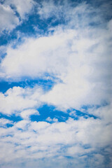 blue sky with clouds