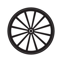 Wooden wheel icon
