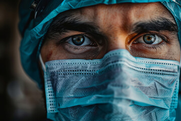 Close-up portrait of a dedicated medical professional in scrubs - 796486821