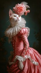 Fototapeta premium Animal dress art portrait.