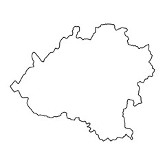 Map of the Province of Soria, administrative division of Spain. Vector illustration.