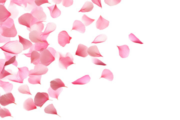 Ballet of Blooms. On a White or Clear Surface PNG Transparent Background.
