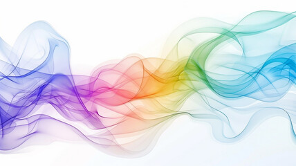 Image of Abstract colorful wave background, rainbow color background printed on Printed Glass Splashbacks