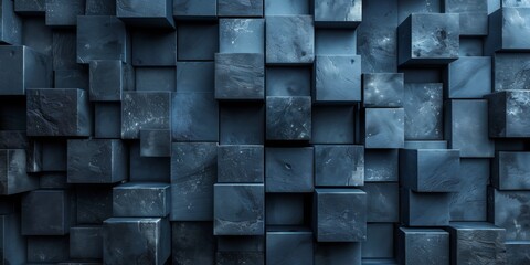 A blue background with a lot of squares