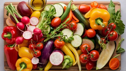 Garden fresh healthy vegetables 