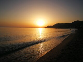 Obraz premium sunset on the sea
