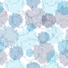 imprints herbs, flowers and leaves. abstract watercolor and digital image. digital drawing and watercolor texture. background for textile decor and design.