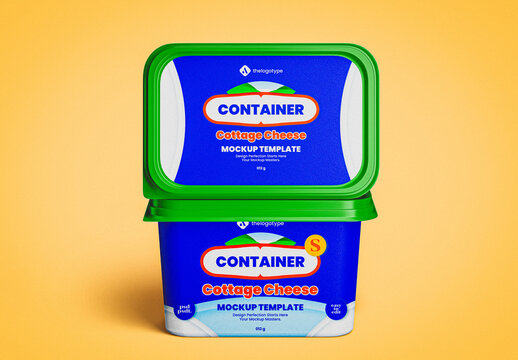 Plastic Container Mockup