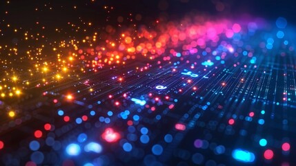 Futuristic technology background with copy space