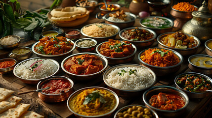 assorted indian food