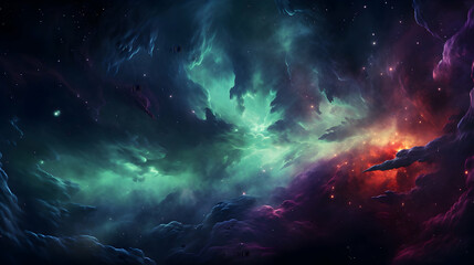 Fototapeta premium Beautiful view of galaxy sky cool wallpaper with abstract space