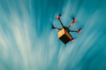 Express Delivery: High-Speed Drone in Flight
