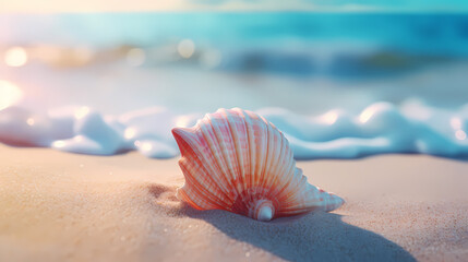 Beautiful shells on the beach