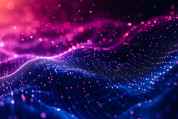 Abstract concept of digital encryption featuring encrypted data streams flowing through a secure network