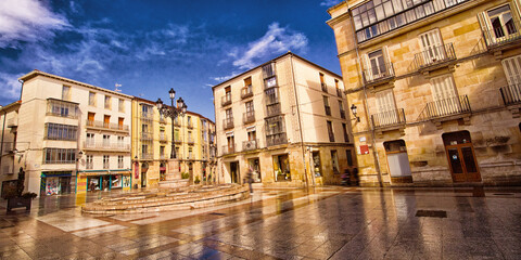 Street Scene, Traditional Architecture, Old Town, Soria, Castilla y León, Spain, Europe