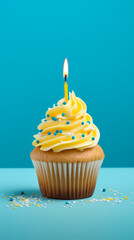 Cupcakes, birthday concept