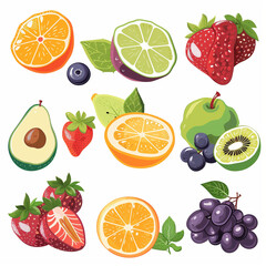 A colorful collection of fresh citrus and other fruits