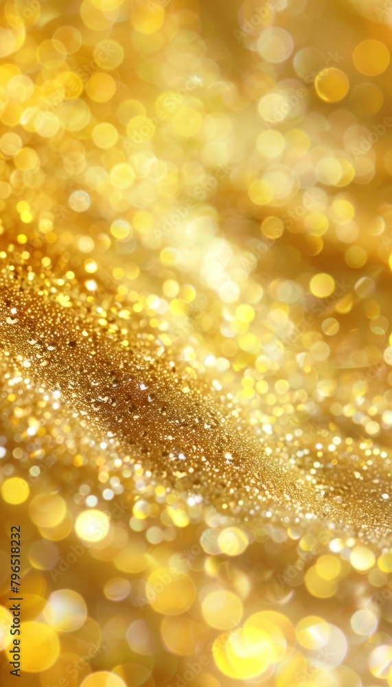 Poster blurred abstract yellow light bokeh background with defocused effect for artistic designs