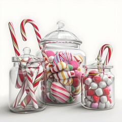 candy in a glass jar Generative AI