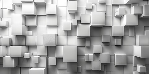 A white background with a lot of white cubes