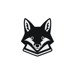Fototapeta premium Cute Fox Cartoon - Lovely Character Design for Kids' Apparel, Accessories, Fox Badge Vector - Iconic Emblem of Wild Animal for Logos, Labels