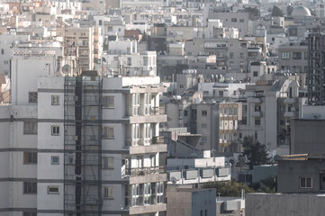 Cyprus, Nicosia city. Elevated view of residential neighborhood - 796526023