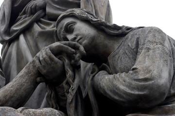 Sculpture in the downtown of Prague, Czech Republic