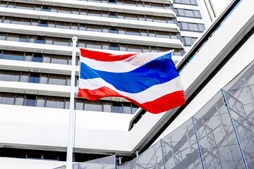 Thailand Flag. National flag of Thailand waving on a wind