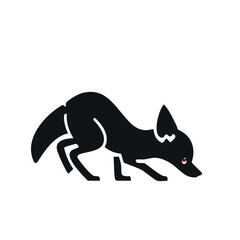Red Fox Vector - Vibrant Illustration of Forest Creature with Tail, Whiskers