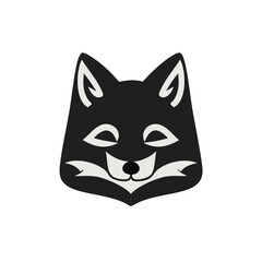 Wildlife Fox Icon - Simple Flat Design of Forest Creature for Web Graphics