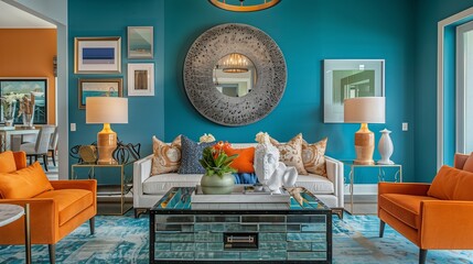 Create a cohesive color scheme throughout the space for a unified look.