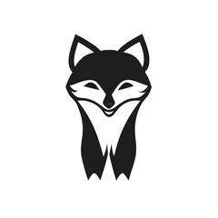 illustration of a cat in Fox Logo Design - Elegant Iconic Emblem of Agile Red Fox for Brand Identity