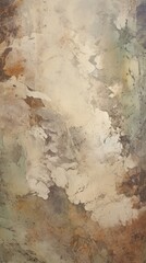 Earth tone with some paint on it painting plaster rough.