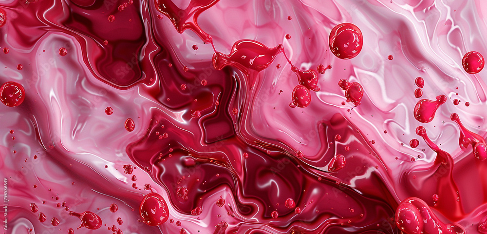 Poster Romantic ruby and blush pink abstract texture for a dynamic background.