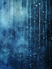 大雨の風景　Generative AI
