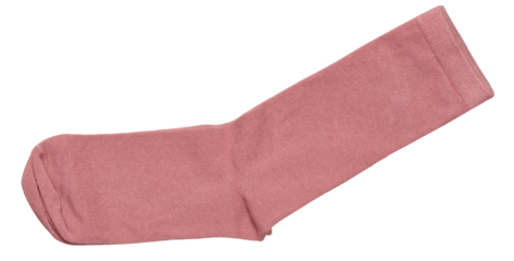 Pink socks on isolated background