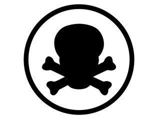 Danger symbol silhouette vector art