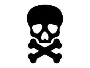 Danger symbol silhouette vector art