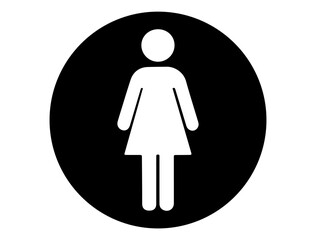 Female symbol silhouette vector art