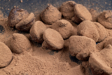sweet chocolates with natural cocoa and cocoa butter