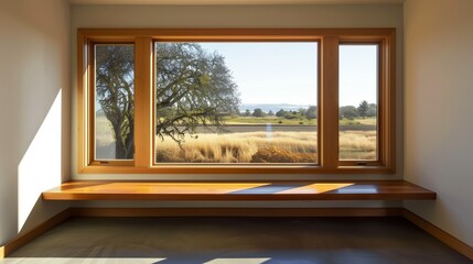 Linear Window Seats Built-in window benches