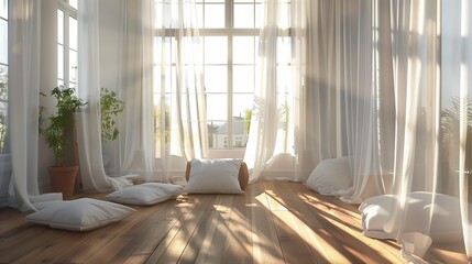 Maximize natural light by using sheer curtains or no curtains at all.