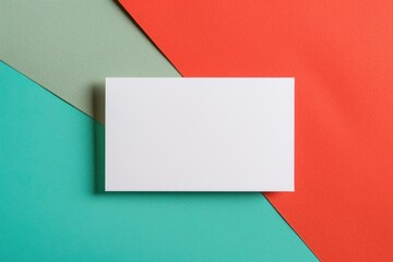 Blank business card mockup paper text white board.