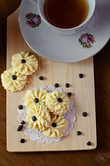 Rose cookies or Kue Mawar is Indonesian cookies served to celebrate Eid Mubarak or muslim celebration.