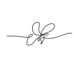 line drawing of butterfly